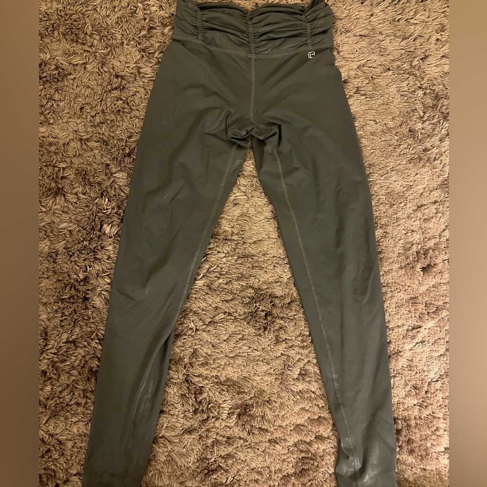 Body Language Grey ruched workout leggings